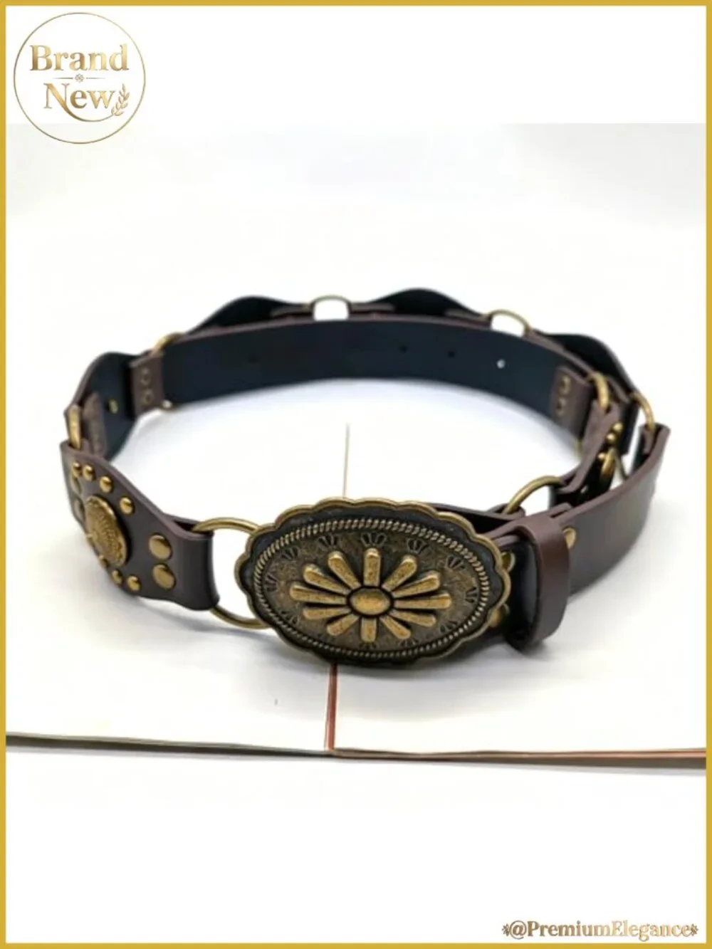 Faux Leather Western Belt for Women Cowgirl Festival Jean Dress
